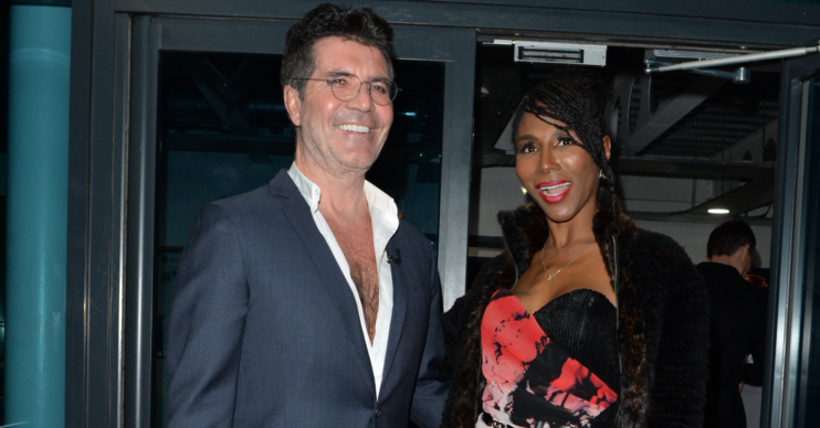 Simon Cowell and Sinitta pose together