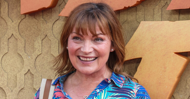 Lorraine Kelly smiling at film premiere