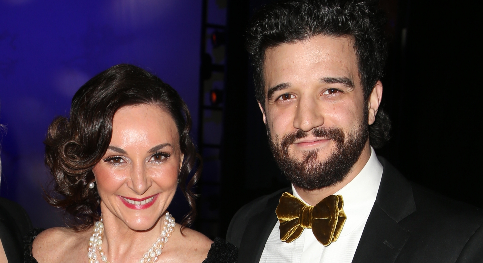 Shirley Ballas and son Mark smiling