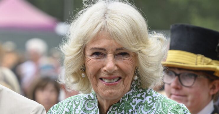 Queen Camilla smiling