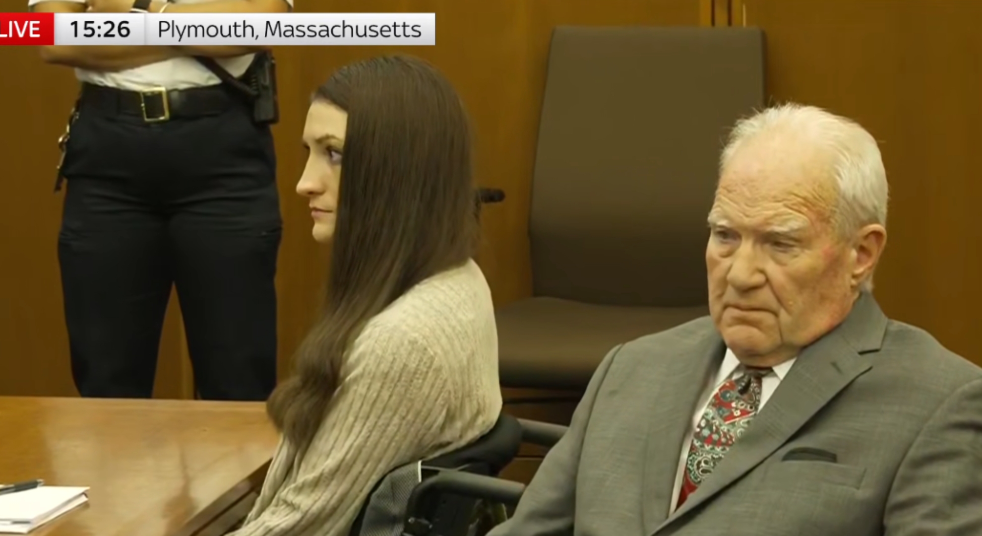 Lindsay Clancy and lawyer Kevin Reddington in court