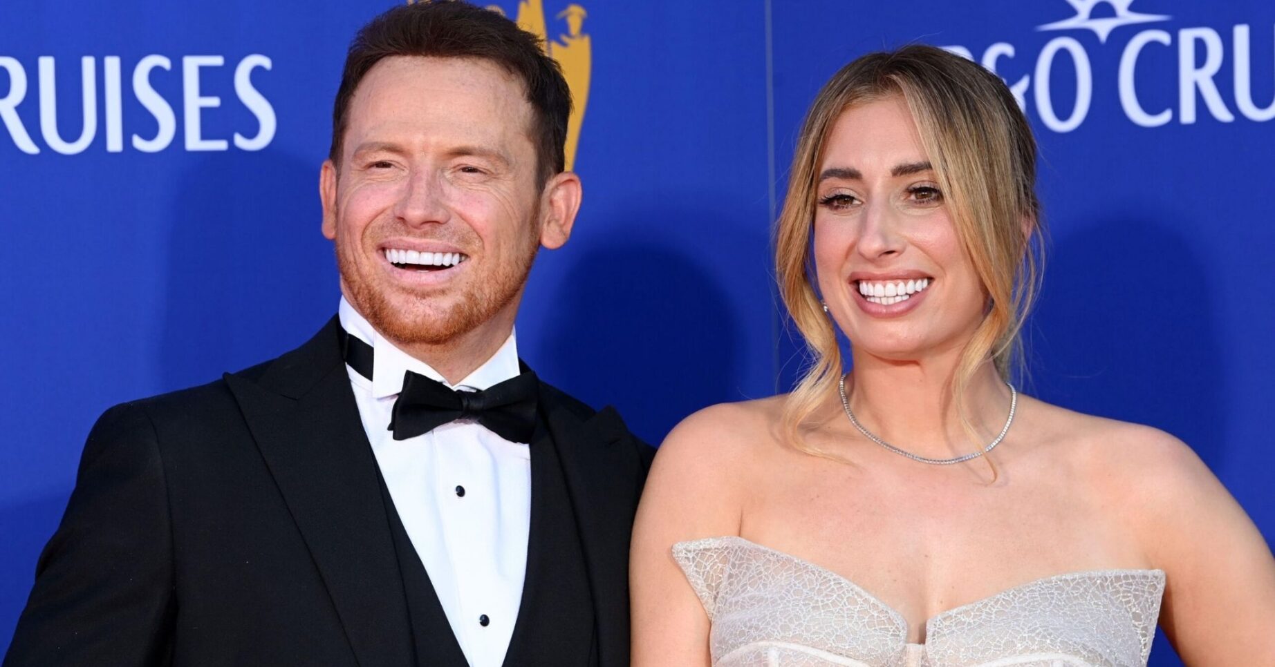 Stacey Solomon and Joe Swash on the red carpet