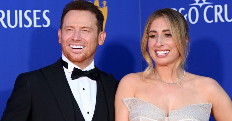 Stacey Solomon and Joe Swash on the red carpet
