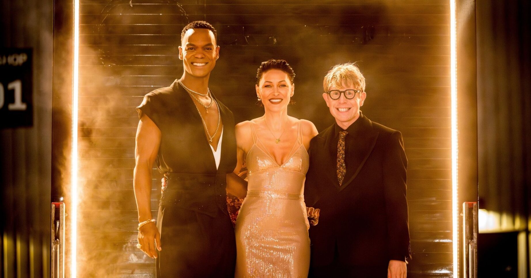 Johannes Radebe, Emma Willis, Josh Widdicombe in the Strictly 2026 trailer