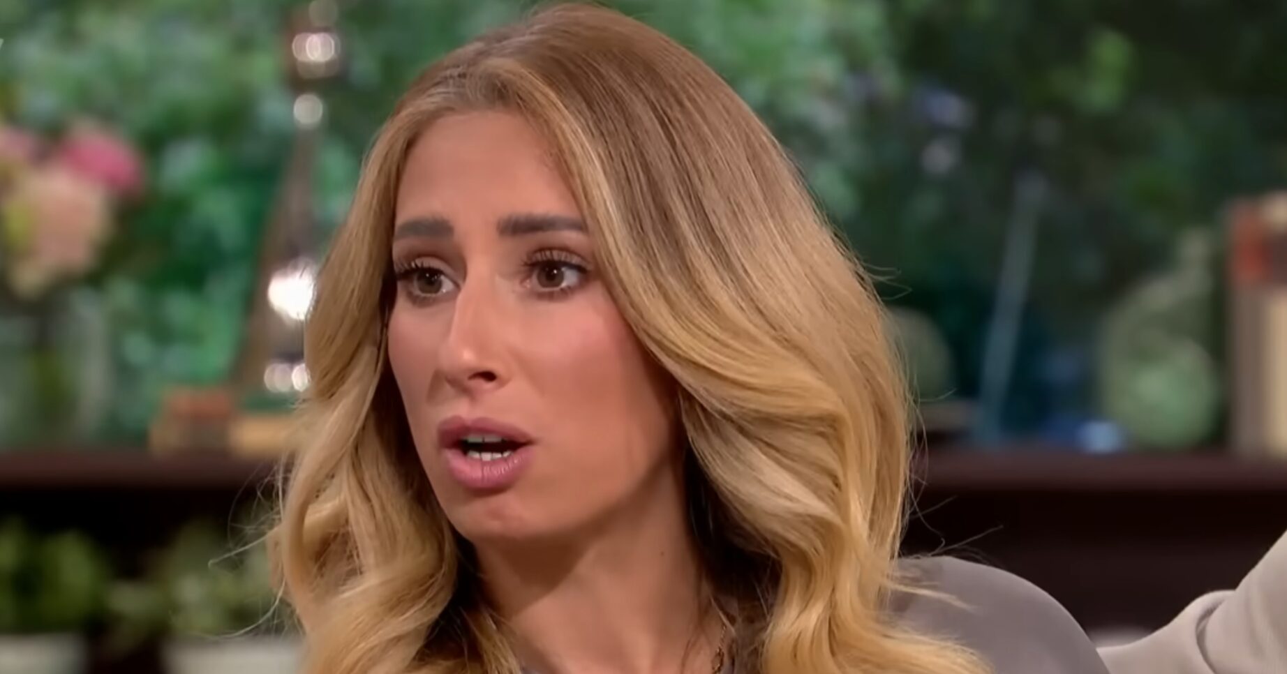 Stacey Solomon talking on This Morning