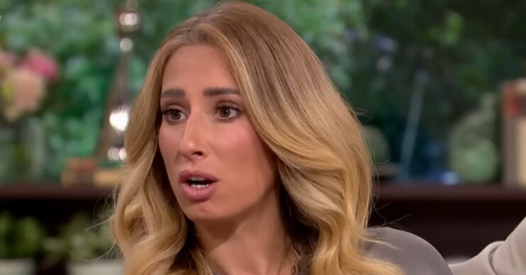 Stacey Solomon talking on This Morning