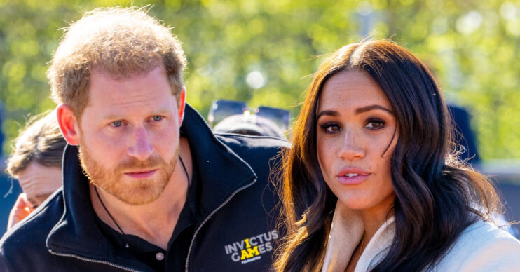 Prince Harry and Meghan Markle look concerned at Invictus Games
