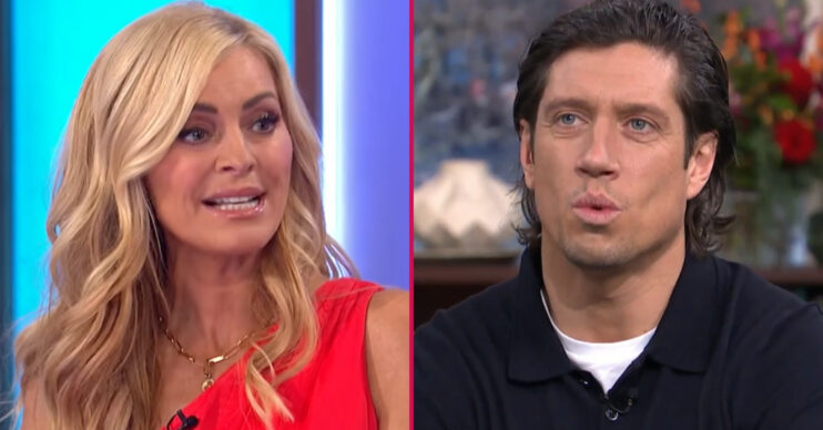 ED composite of Tess Daly and Vernon Kay on Loose Women and This Morning
