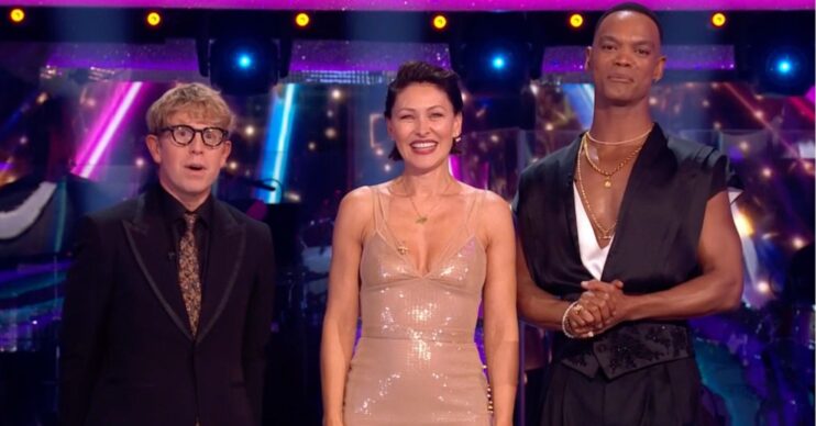 Josh Widdicombe, Emma Willis, Johannes Radebe on Strictly