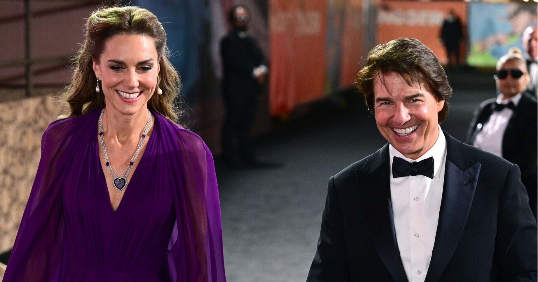 Kate Middleton and Tom Cruise at premiere for Digger