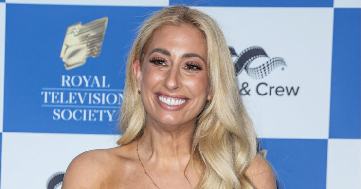 Stacey Solomon smiling at event
