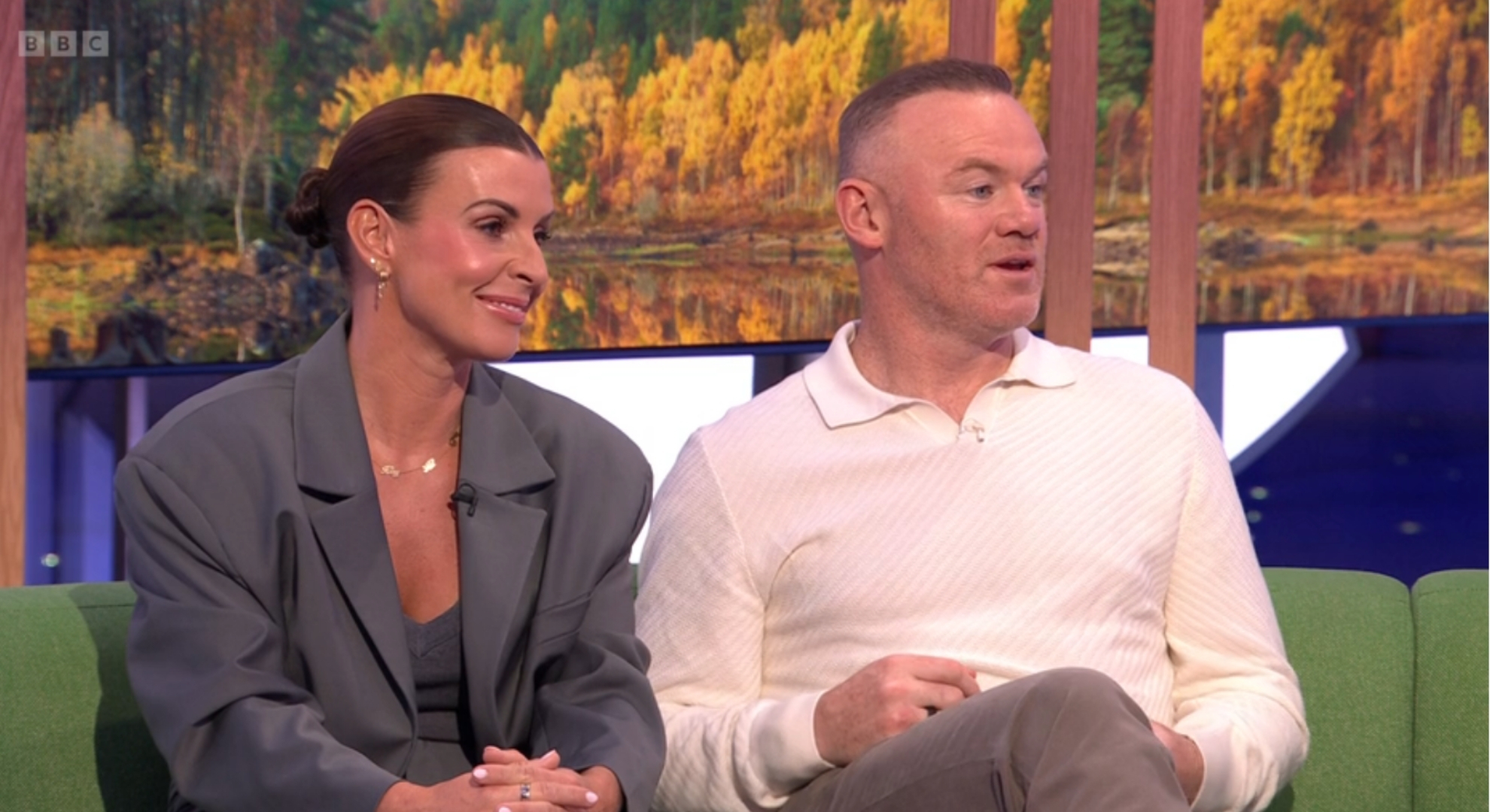 Coleen and Wayne Rooney on The One Show