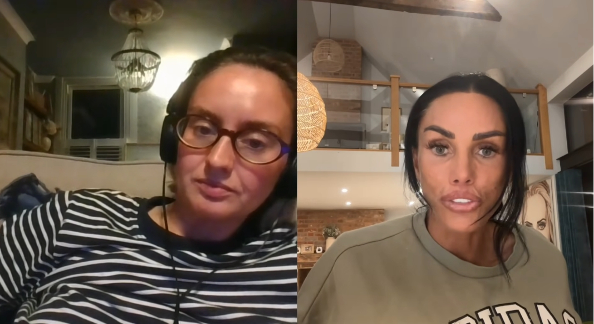 Katie Price and sister Amy on podcast