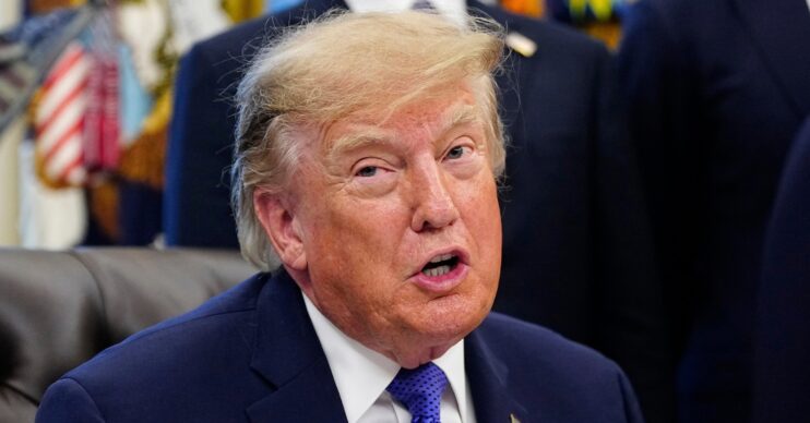 Donald Trump in the Oval Office