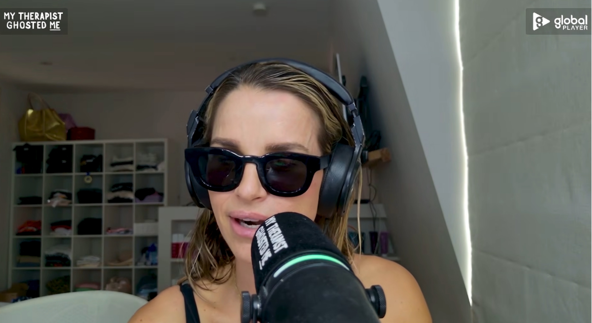 Vogue Williams speaking on podcast