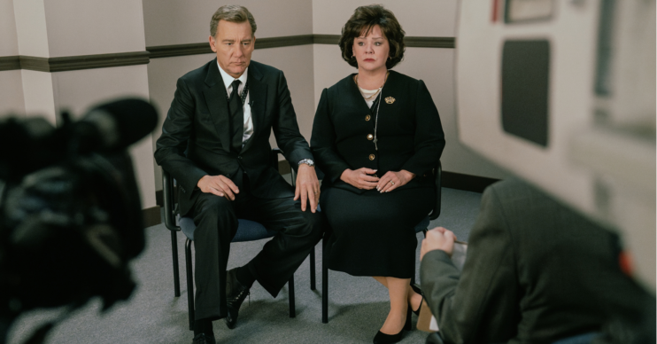 Melissa McCarthy and Clive Owen as Patsy and John Ramsey in Netflix drama.