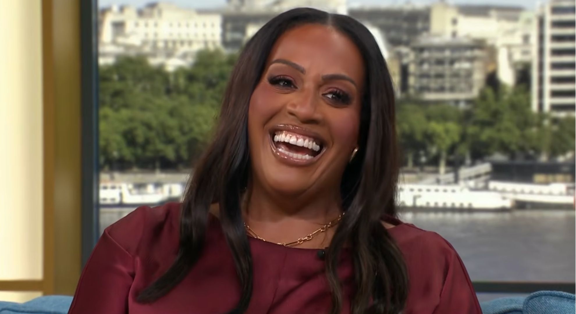 Alison Hammond smiling in interview 