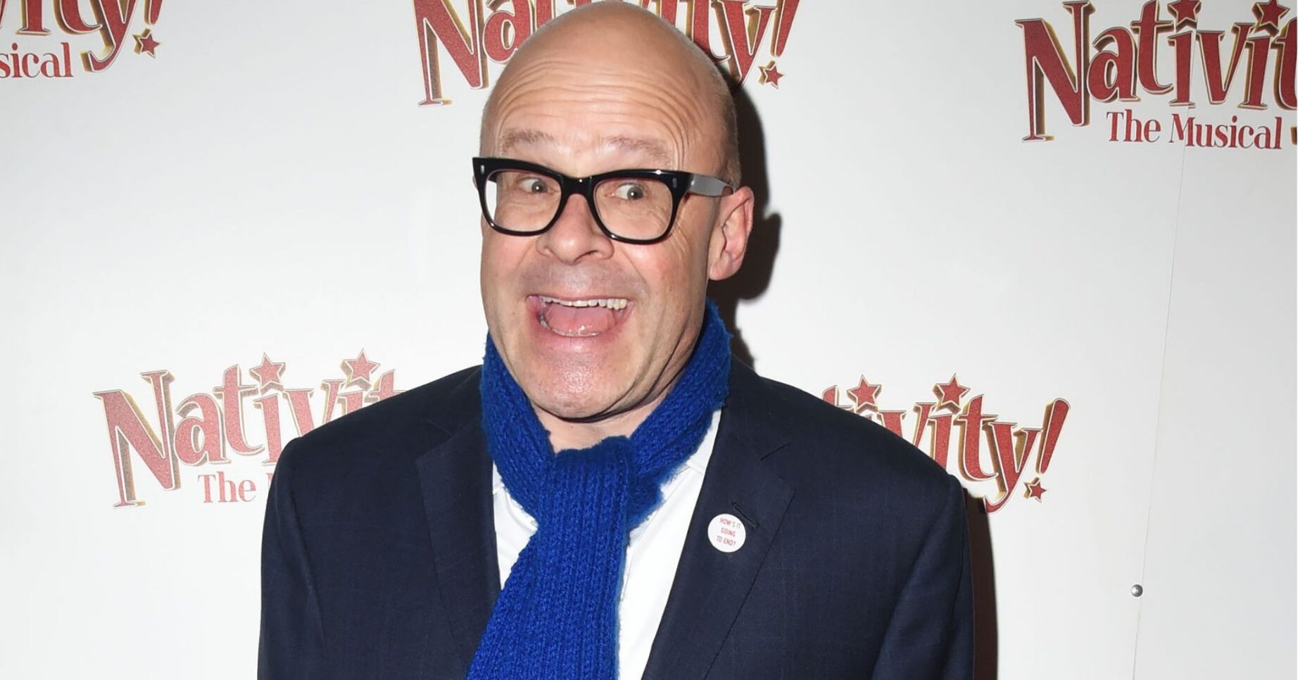 Harry Hill on the red carpet