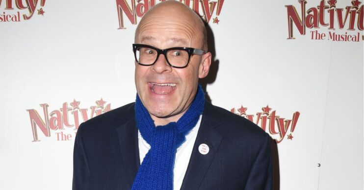 Harry Hill on the red carpet