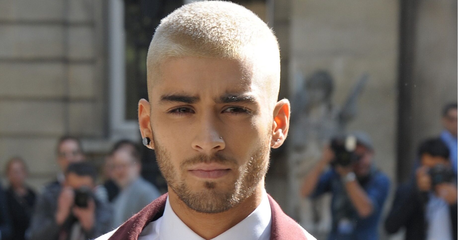 Zayn Malik looking in front