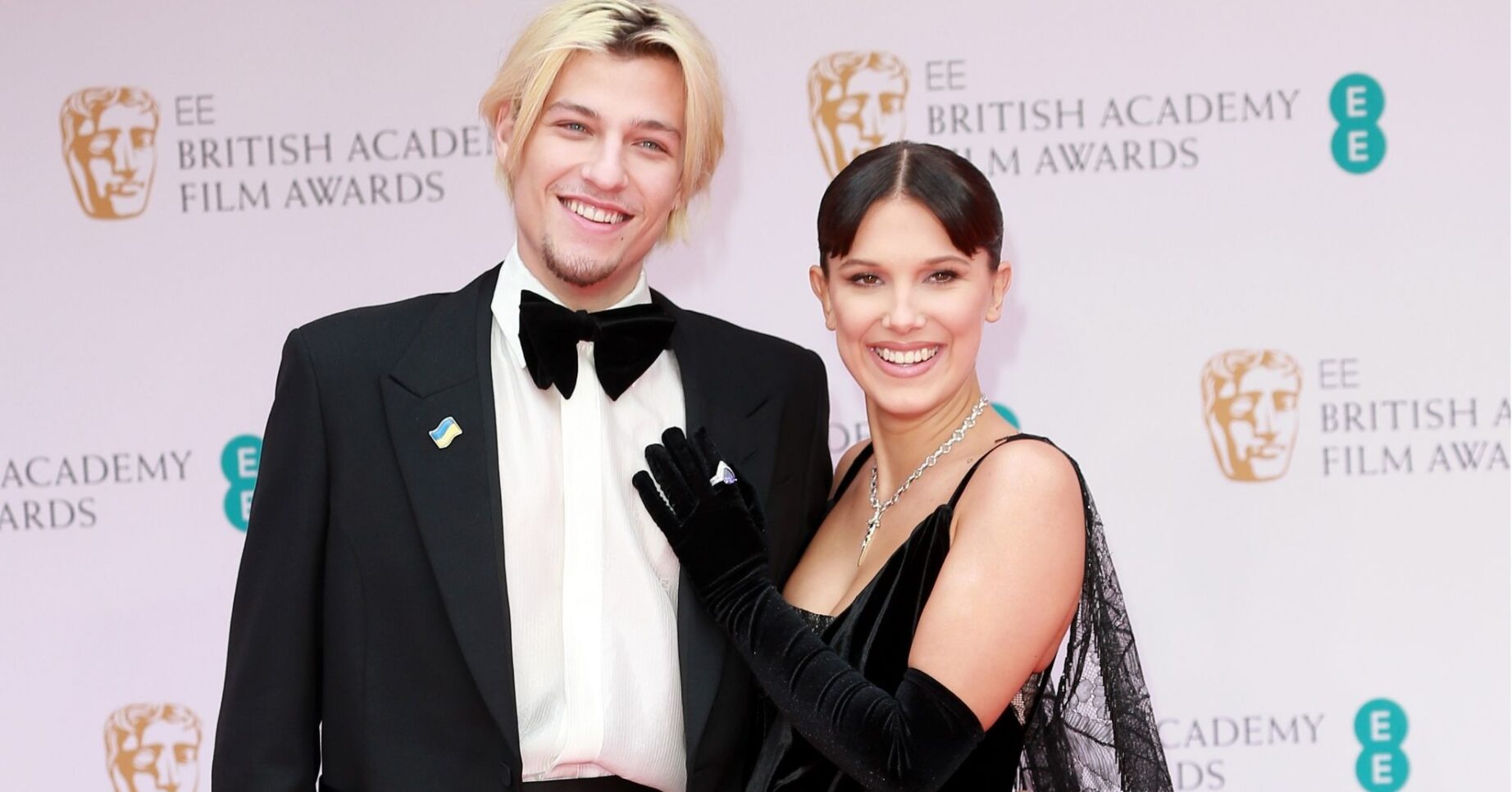Millie Bobby Brown and Jake Bongiovi on the red carpet