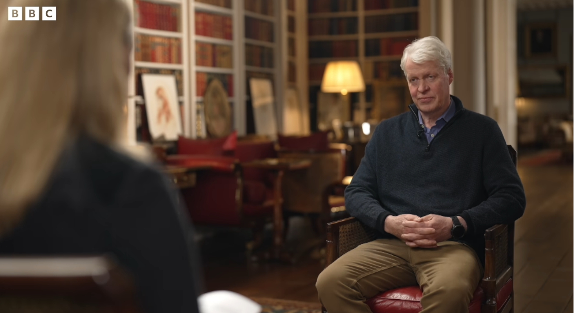 Earl Spencer speaking in BBC interview