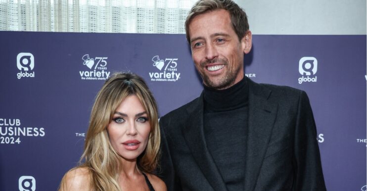 Peter Crouch and Abbey Clancy on the red carpet
