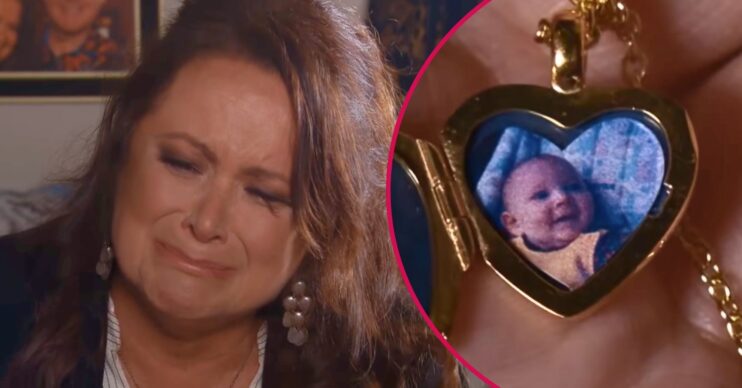 Christina Boyd has a secret baby whose picture she keeps in a locket in Coronation Street (Credit: ITV)