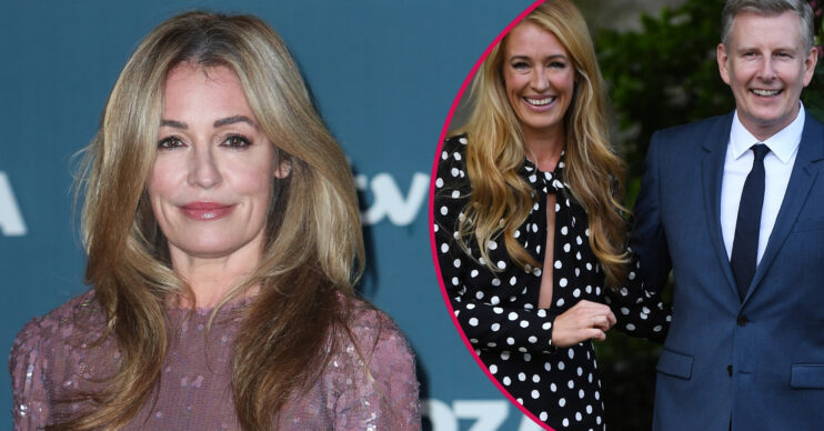 ED composite of Cat Deeley at ITV Palooza and her with ex Patrick Kielty