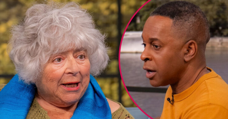 ED composite of Andi Peters and Miriam Margolyes on This Morning