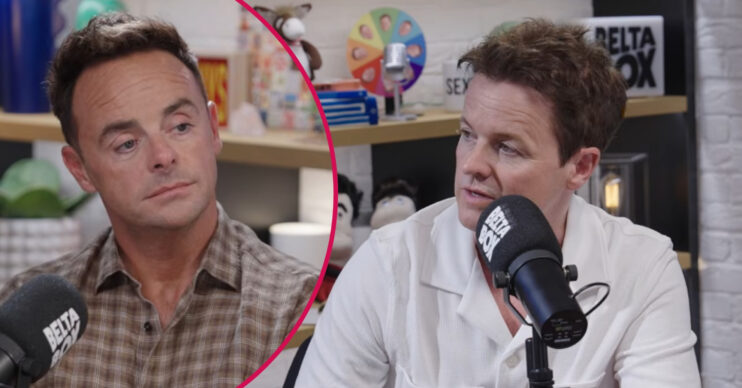 ED composite of Ant McPartlin and Dec Donnelly on podcast