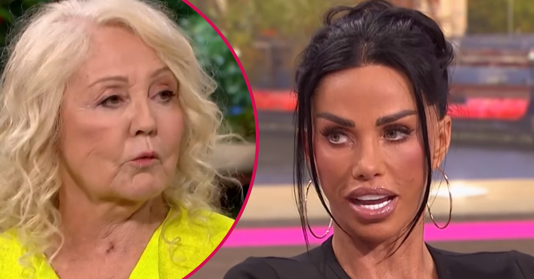 ED composite of Katie Price on GMB and her mum on This Morning