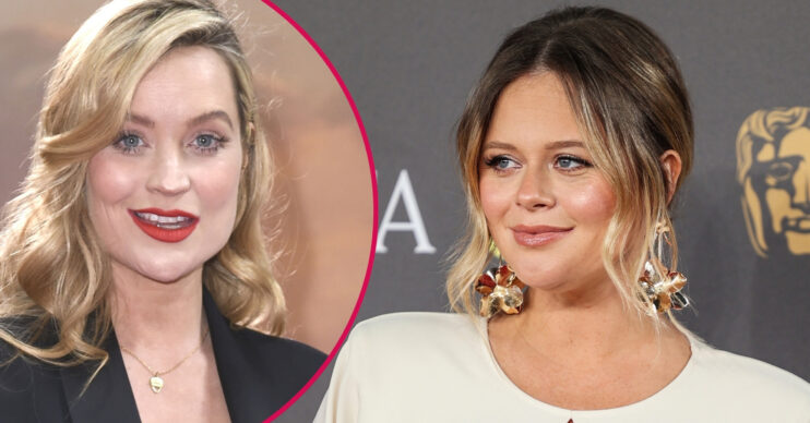 ED composite of Laura Whitmore and Emily Atack at different events
