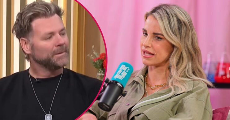 ED composite of Brian McFadden on This Morning and Vogue Williams on podcast