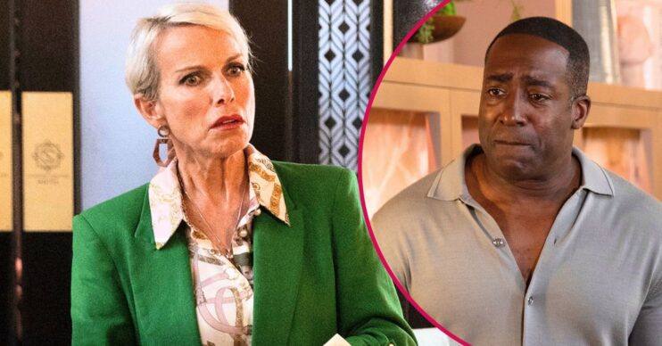 Debbie and Ronnie split image in Coronation Street (Credit: ITV)