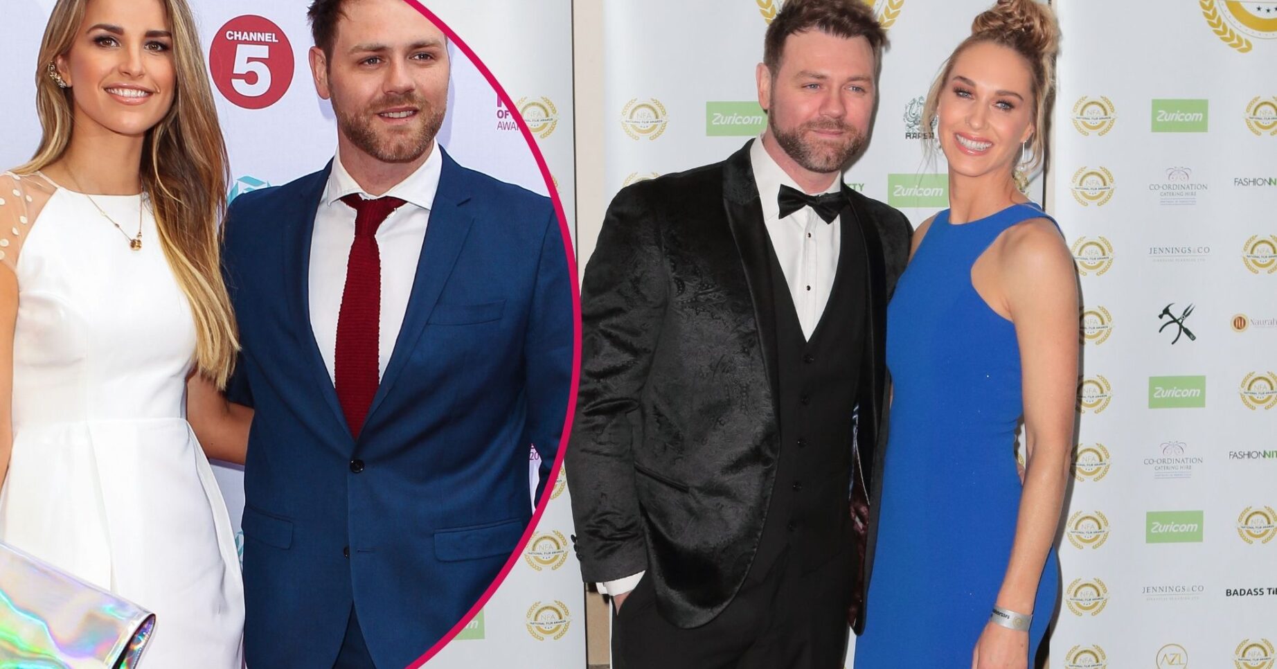 Brian McFadden and Vogue Williams on the red carpet/Brian McFadden and Danielle Parkinson on the red carpet
