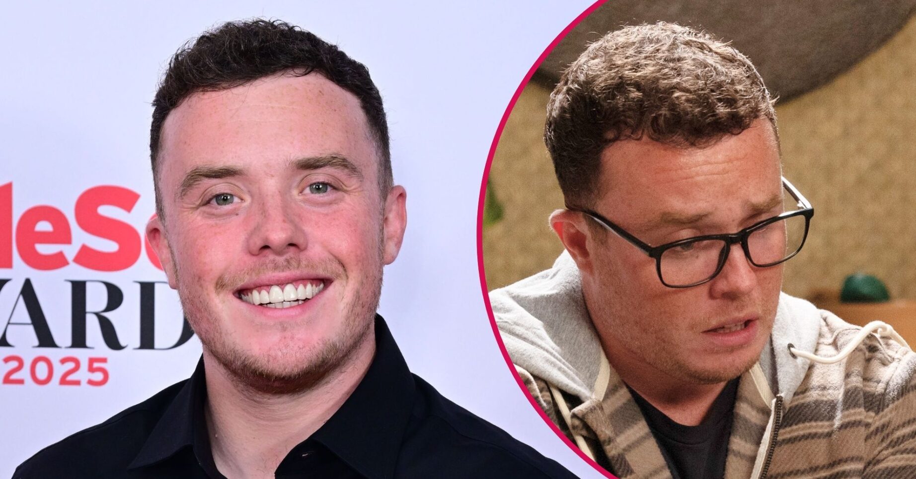 Vinny and Bradley Johnson split pic (Credit: ITV/Anthony Harvey/Shutterstock)