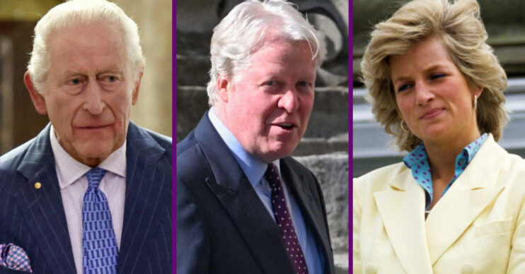 RI composite of King Charles, Princess Diana and her brother Earl Spencer