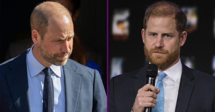 Prince William and Prince Harry at different events