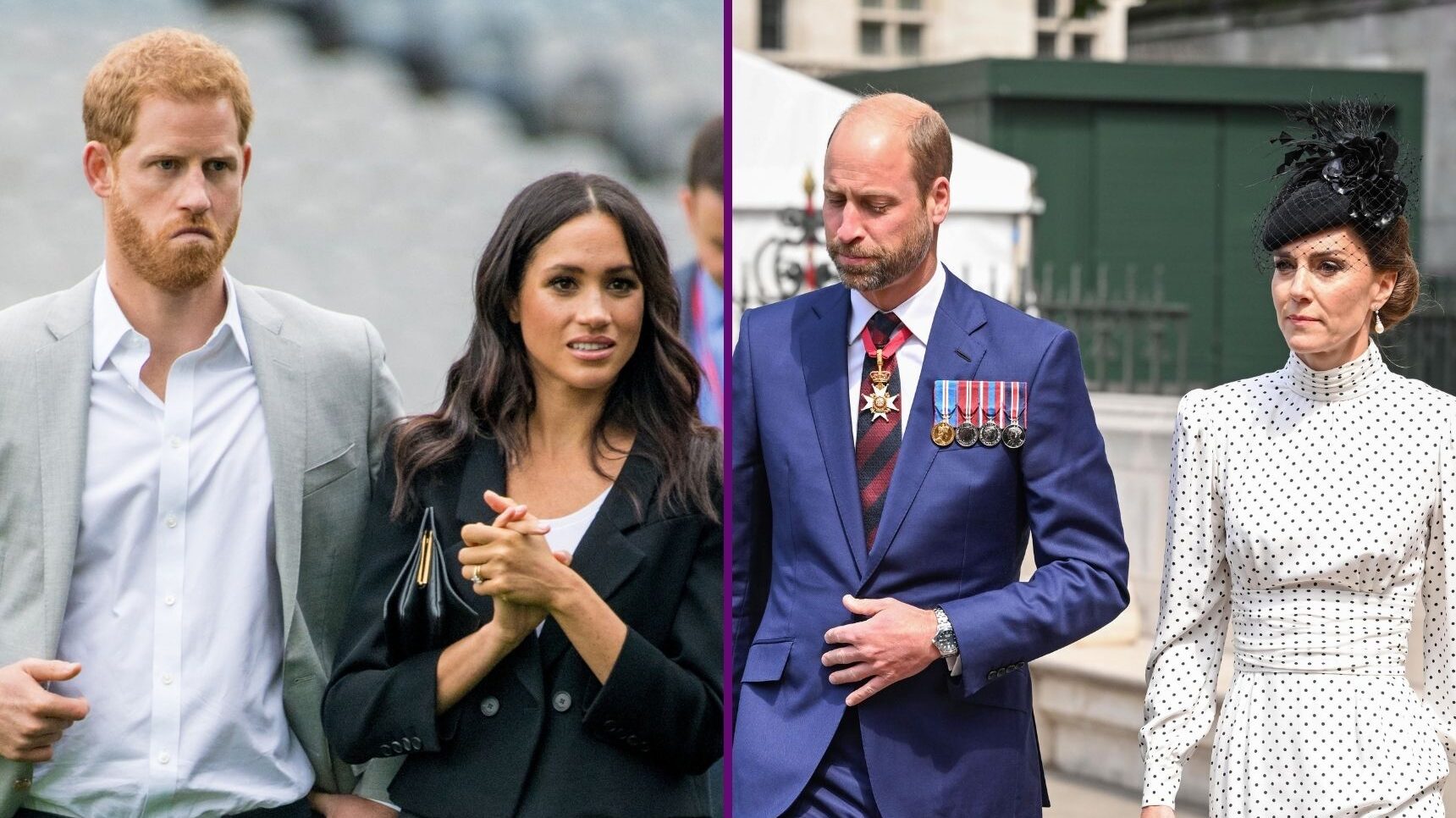 Harry and Meghan / William and Kate