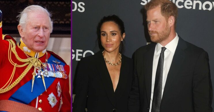 King Charles / Meghan Markle and Prince Harry