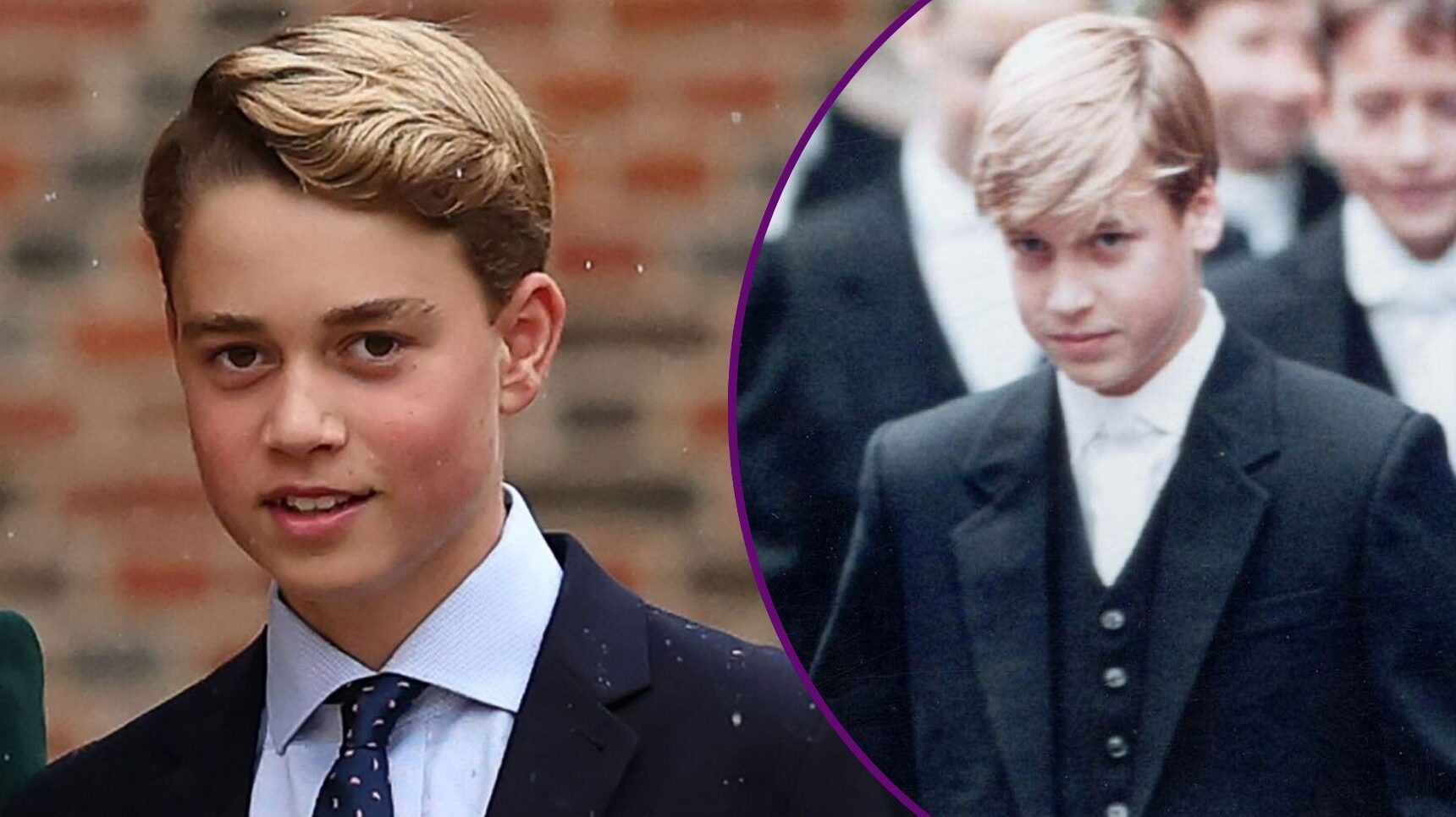 Prince George at Eton / Prince William at Eton