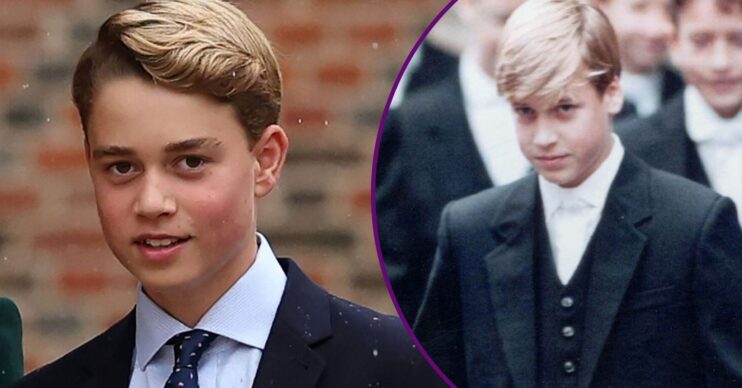 Prince George at Eton / Prince William at Eton
