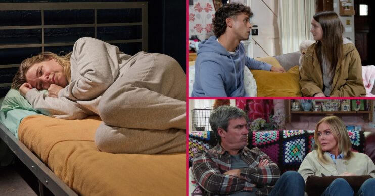 Charity, Jacob, Sarah, Cain and Sadie in Emmerdale spoilers (Credit: ITV)