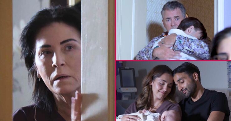 EastEnders spoilers - Kat, Aflie, Penny and Vinny (Credit: BBC)