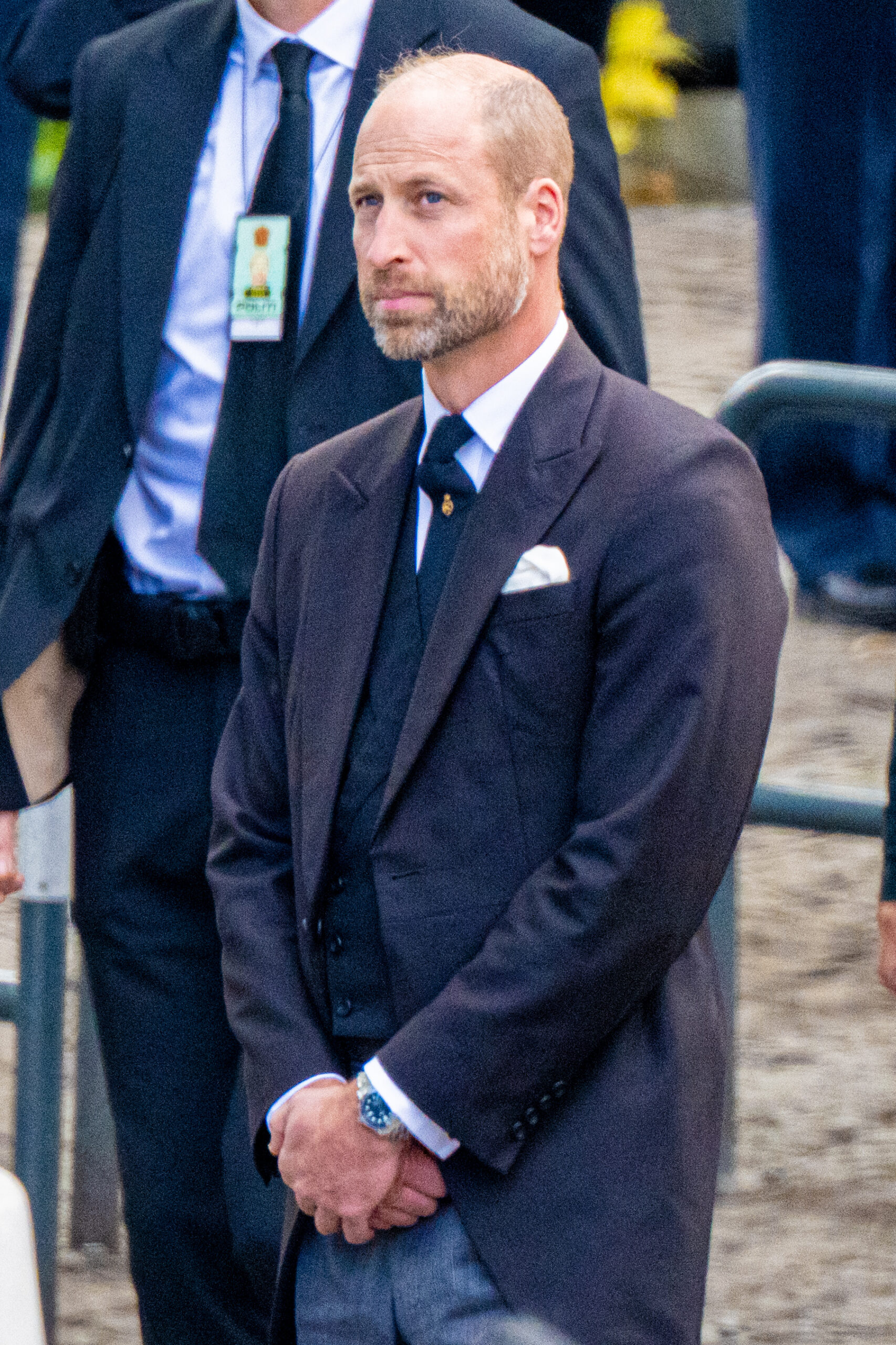 Prince William at a funeral 