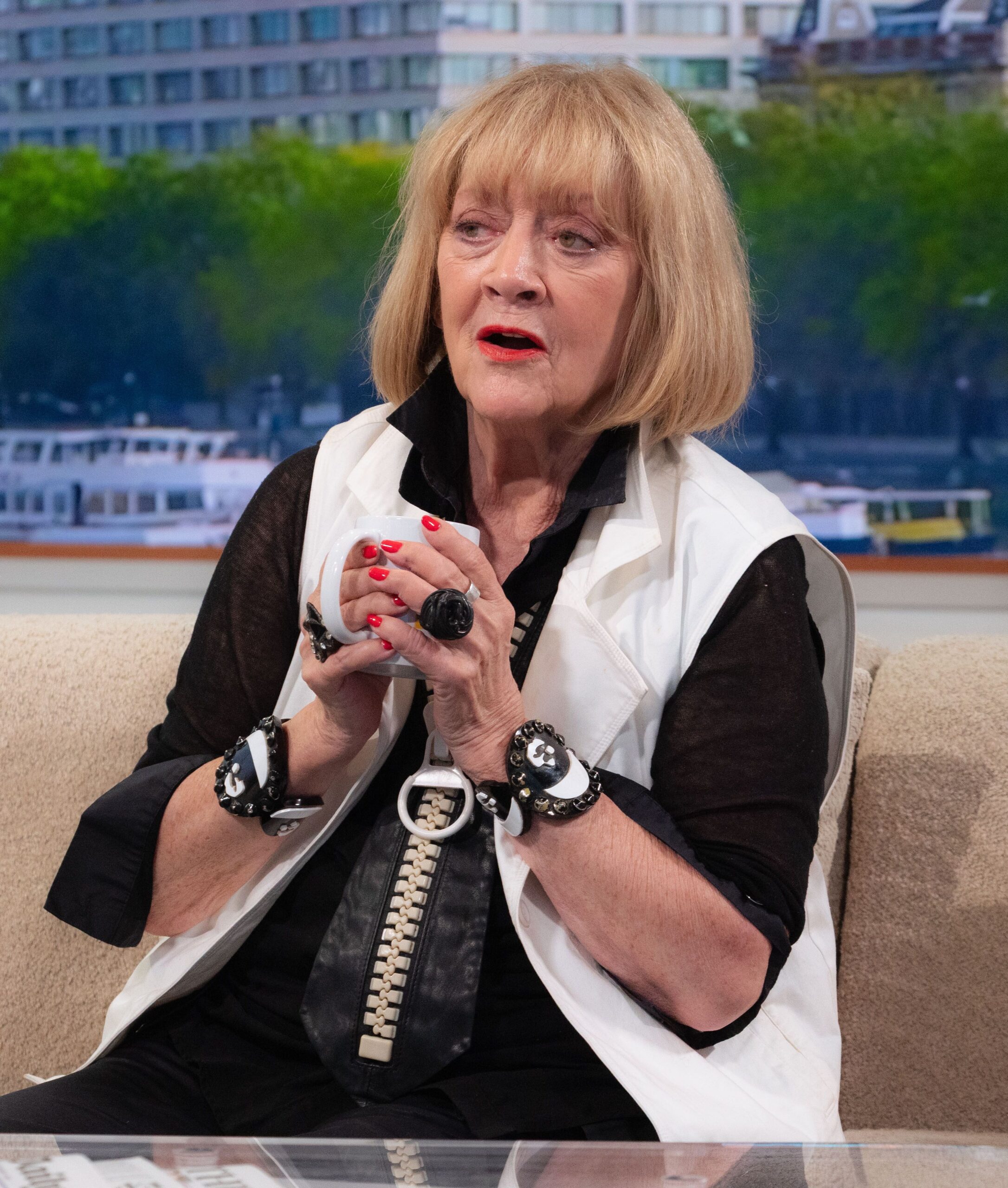 Amanda Barrie on 'Good Morning Britain' TV show, London, UK - 11 Sep 2025