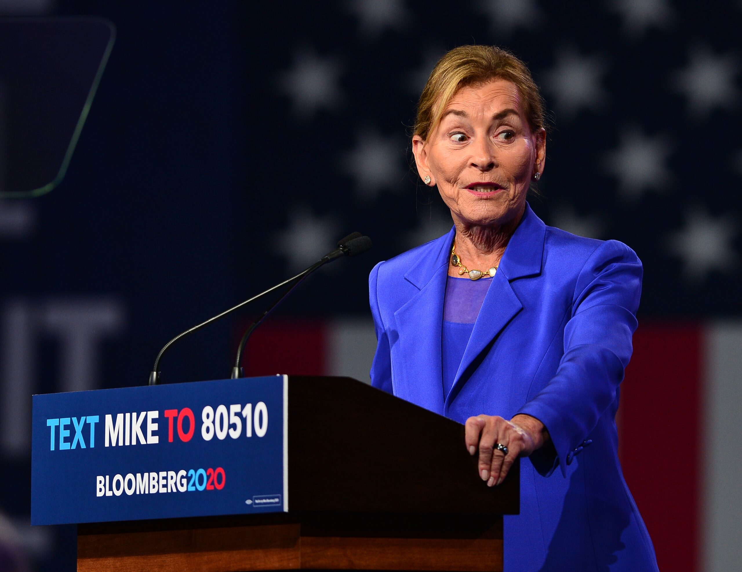 Judge Judy at Mike Bloomberg Presidential Election Campaigning, West Palm Beach, USA - 03 Mar 2020