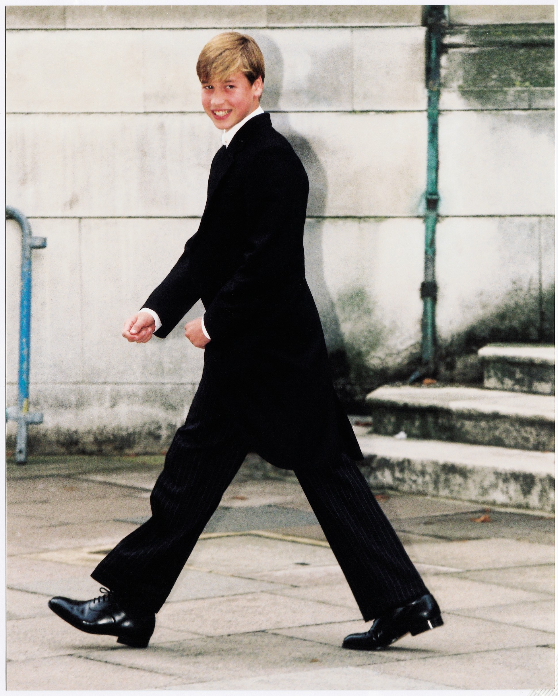 Prince William In Uniform On His First Day At Eton 1995.