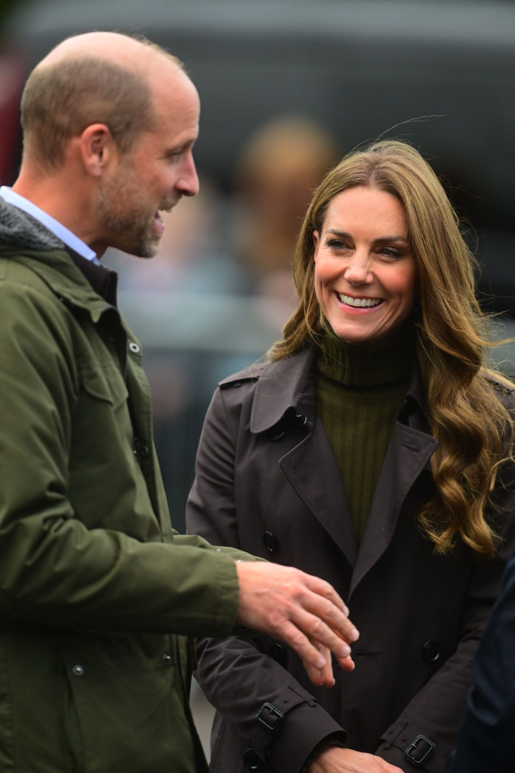 Prince William and Kate smiling in Scotland
